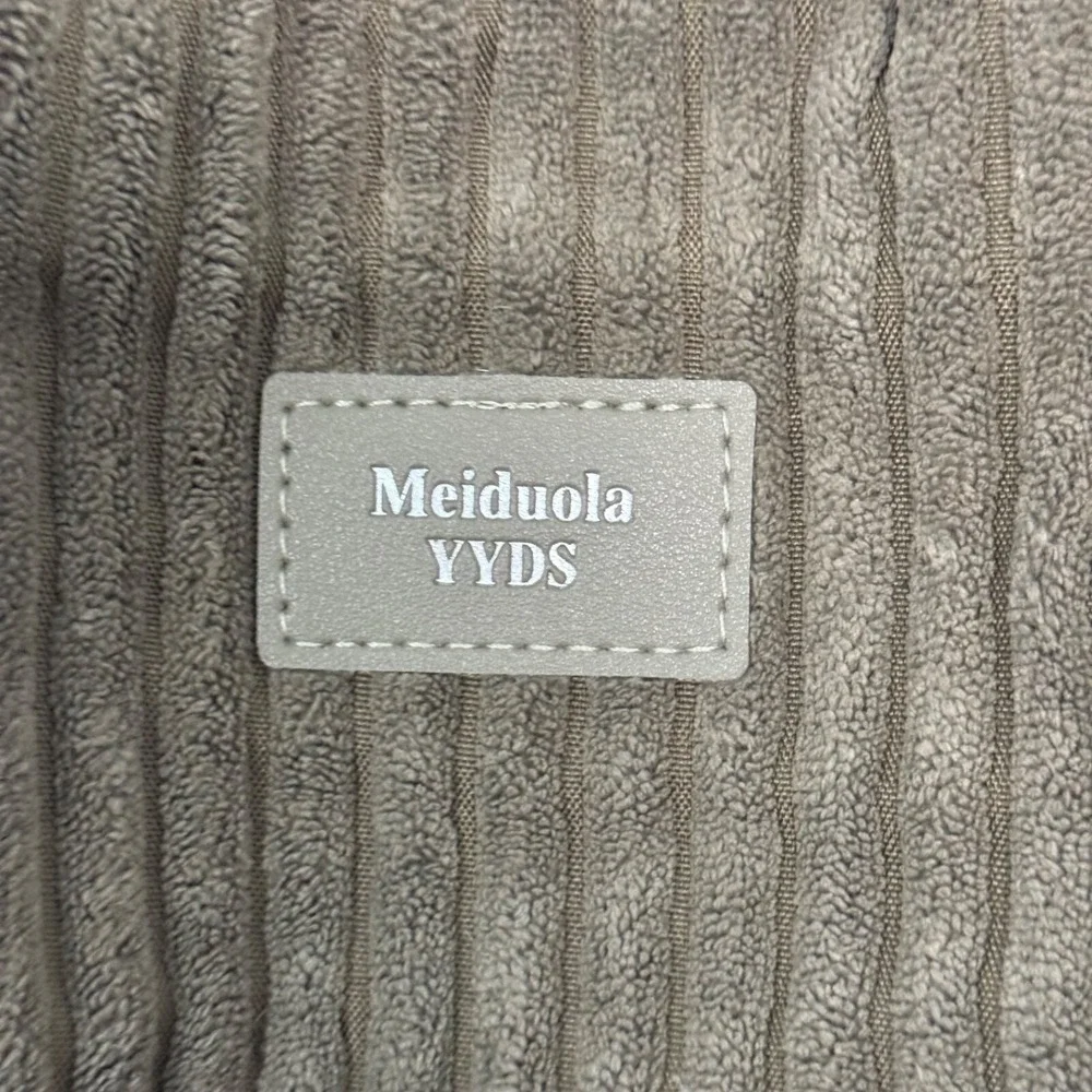 Meiduola‎ YYDS Corduroy Tote Bag Soft Green Ribbed Purse Tote Shoulder Bag